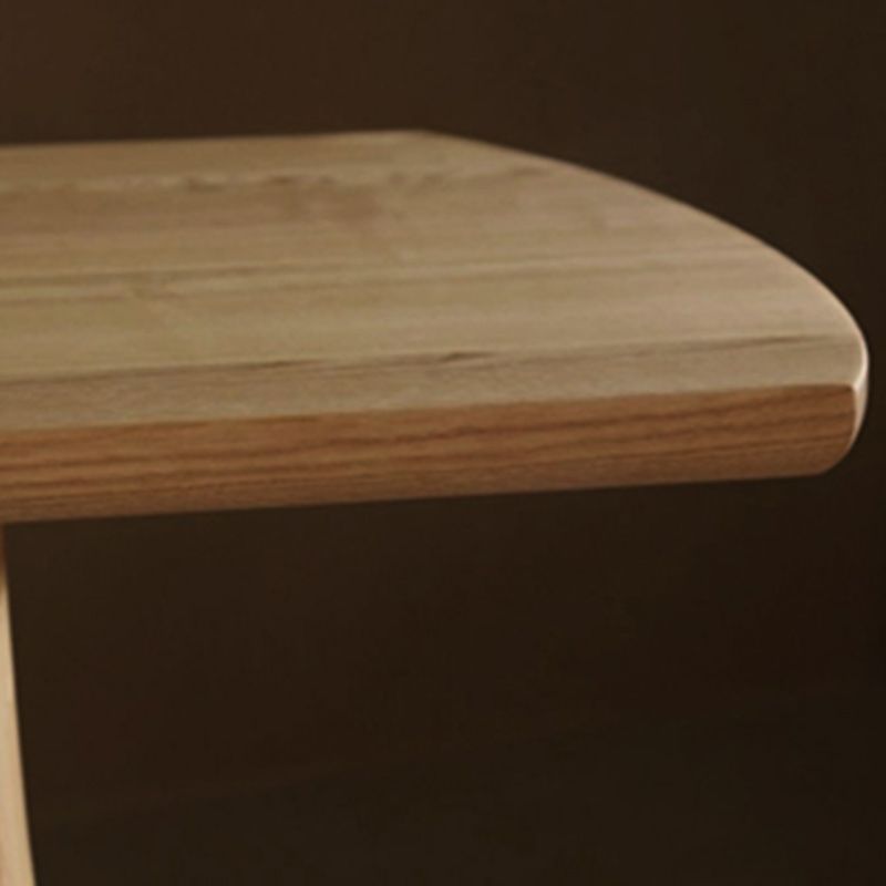 1/3 Pieces Modern Rectangular Pub Table Set Pine Wood Counter Table with High Stools