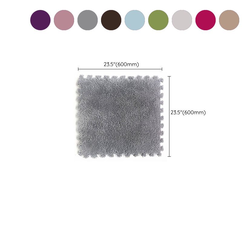 Indoor Carpet Tiles Color Block Interlocking Stain Resistant Carpet Tiles