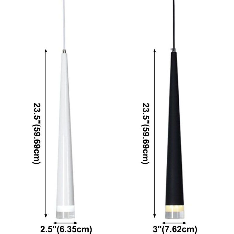 Minimalistische lineare Anhängerbeleuchtung, langes Acrylhängellicht für Wohnzimmer