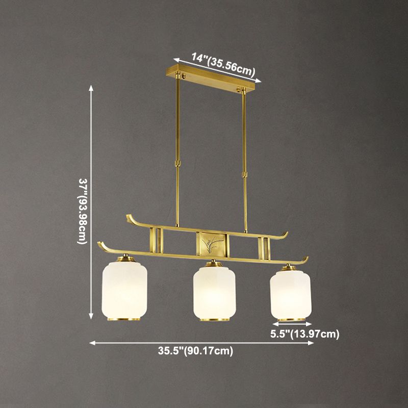 Modern Geometry Island Lighting Fixtures Glass 3 Light Pendant Lighting