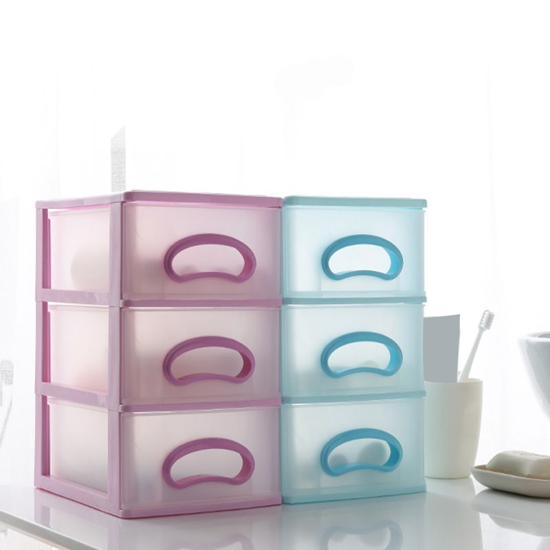 Drawers Filing Cabinet Contrast Color Plastic Vertical Filing Cabinet