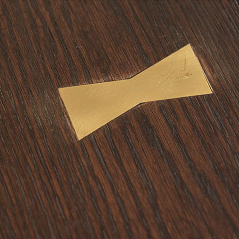 Luxury Oak Wood Table for Restaurant Rectangle Dining Table with Metal 4 Legs