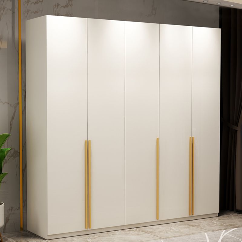 Modern Wardrobe Closet with Garment Rod Wooden Wardrobe Armoire