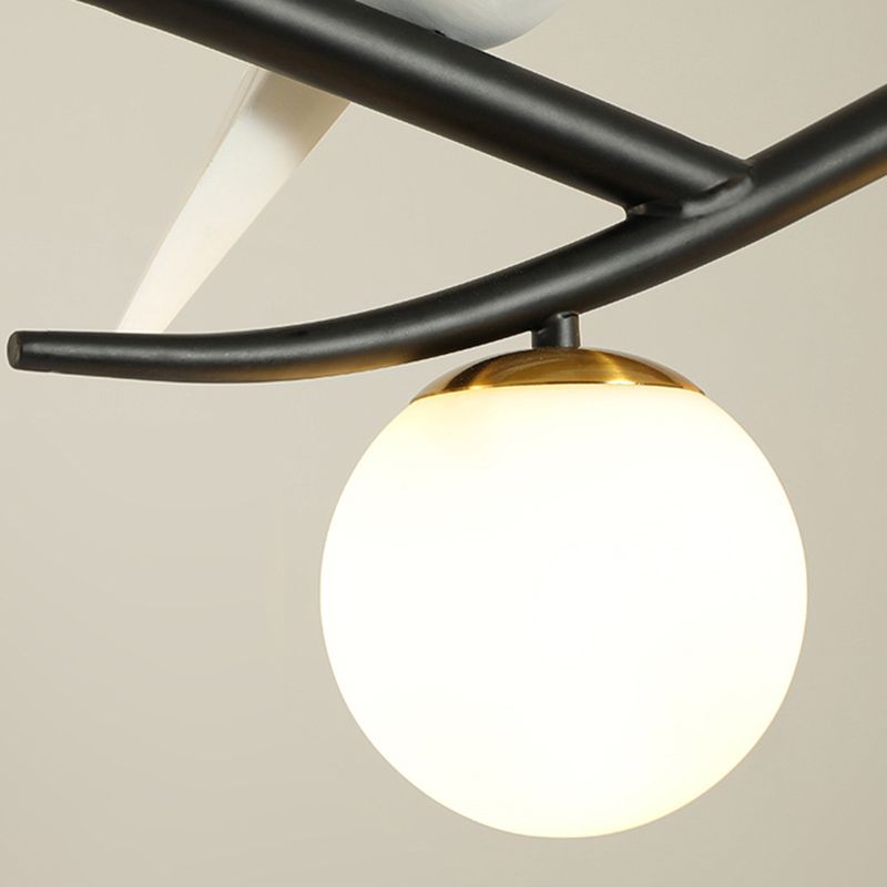 Spherical Large Kitchen Pendant Lights Glass Modern Simplicity Island Chandelier Lights for Restaurant