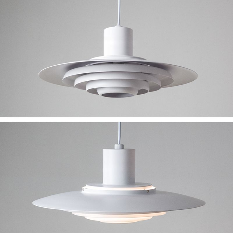 Éclairage à disque à disque métallique épais Éclairage de style moderne pour salle à manger