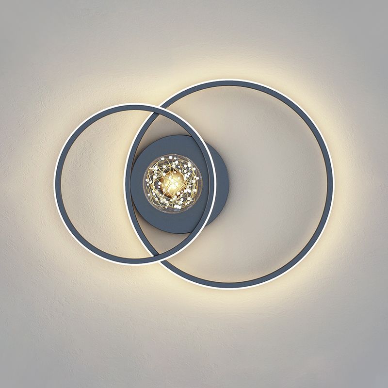 Plafonniers encastrés à LED noirs avec abat-jour en silicone Luminaire encastré moderne