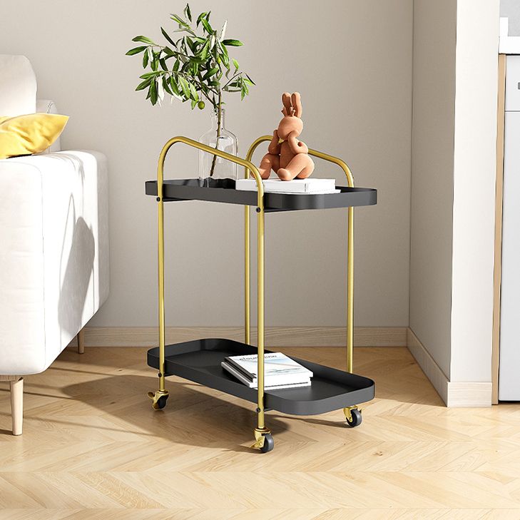 25.2"H Industrial Bookshelf Metal Shelf Bookcase for Home Office