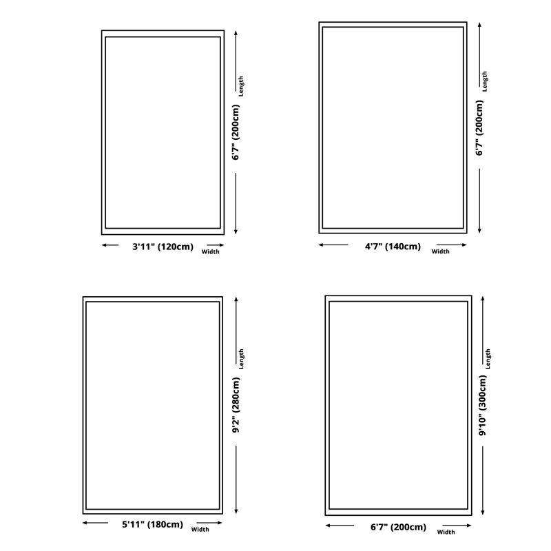 Green Living Room Rug Modern Abstract Indoor Carpet Polyester Anti-Split for Home Decoration