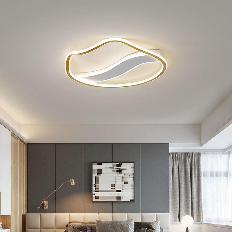 Metall Circle Ceiling Flush Mount Moderne LED Deckenleuchte für Schlafzimmer