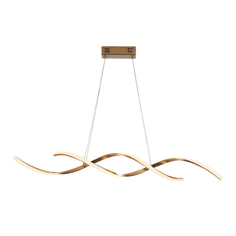 Lumo a pendente a sospensione a sospensione a spirale Light Minimalist LED PENDANT PROVA per sala da pranzo