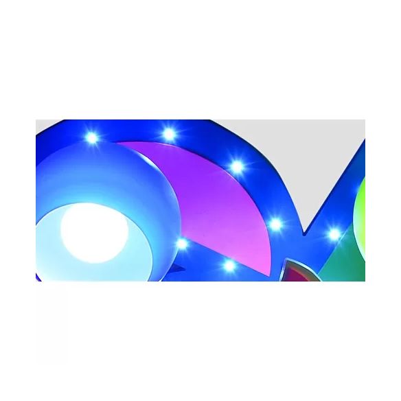 Cartoon Toy Windmill Ceiling Mount Light Wood Ceiling Lamp avec Globe Shade for Kindergarten