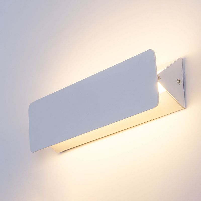 Accesorios de luz rectangulares de aluminio apliques de pared de estilo minimalista modernos para sala de estar
