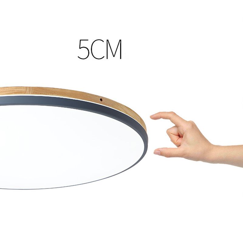 Ultrathin Round Hallway Flush Light Fixture Acrylic LED Macaron Ceiling Mounted Lamp