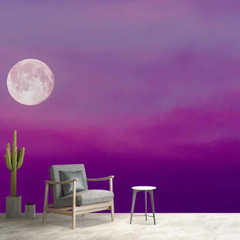 Dreamy Sky Resistant Mural Wallpaper Environment Friendly Sleeping Room Wall Mural