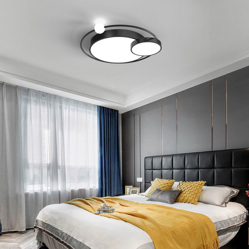 Scandinavische stijl slaapkamer LED-verlichtingsarmatuur 3-lichts creatieve ronde huis decoratieve plafondlamp