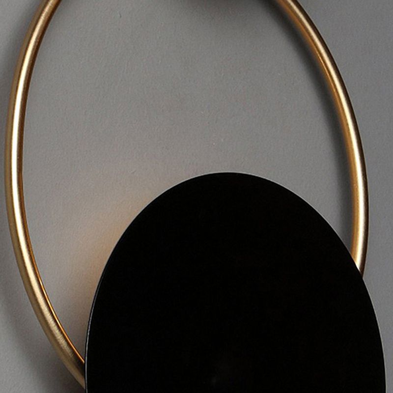Modern Unique Shape Wall Lighting Fixtures Metal Flush Mount Wall Sconce for Dining Room