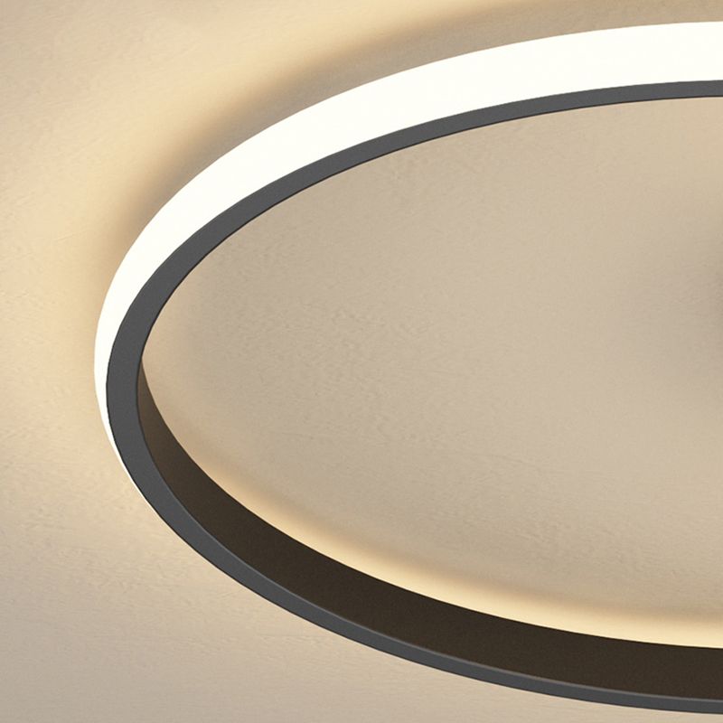 1-Luz de techo de color negro Montura de LED de metal de montaje en negro de techo para dormitorio