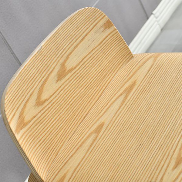 Ash Solid Wood Bar Stool Counter Height Indoor Industrial Armless Stool