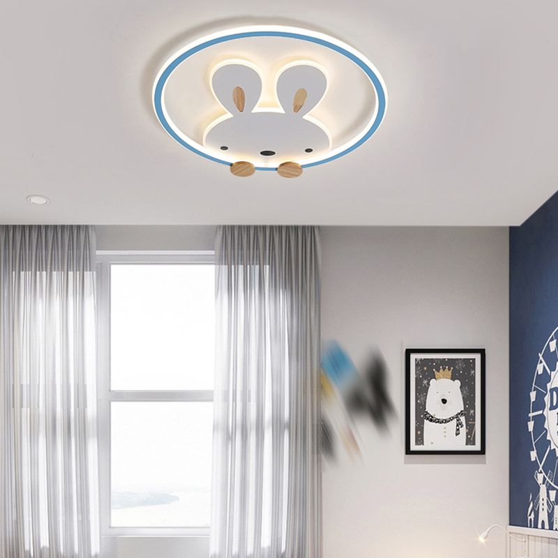 Konijn Moderne LED-plafondlamp Acryl Schaduw Inbouwlamp voor kinderkamer