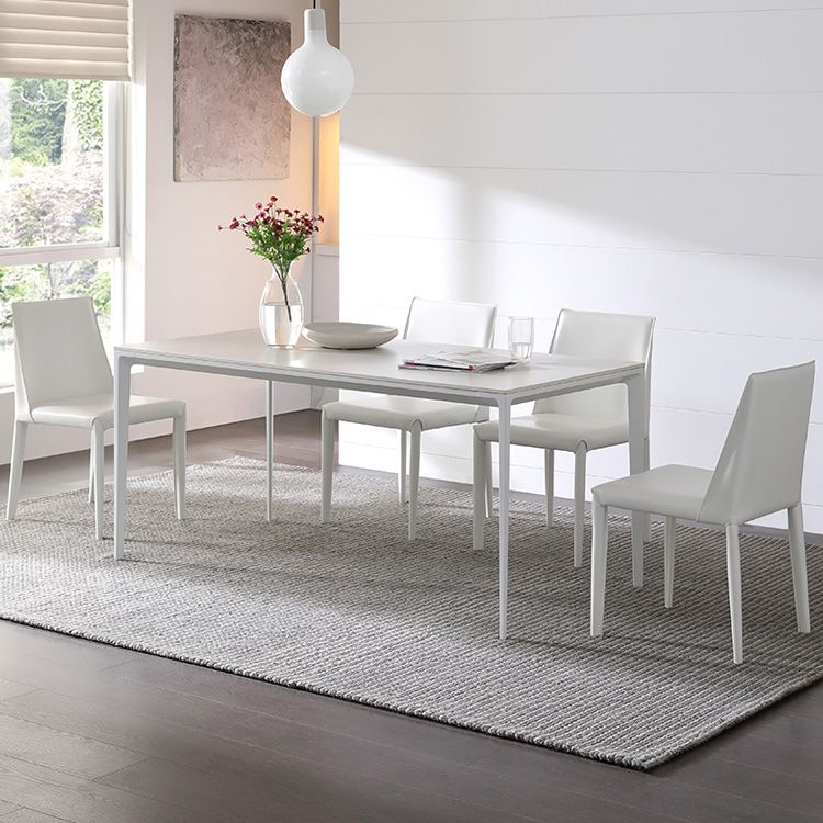 Industrial Sintered Stone Table 4 Legs Base Rectangle Table for Home