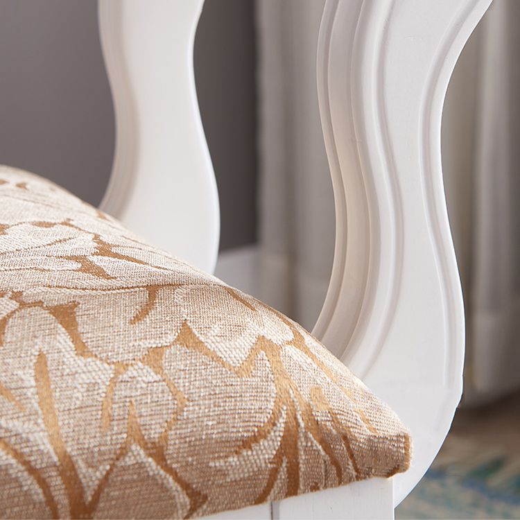Eigentijdse houten eetkamer stoel armloos open rug eetkamerstoel voor huisgebruik