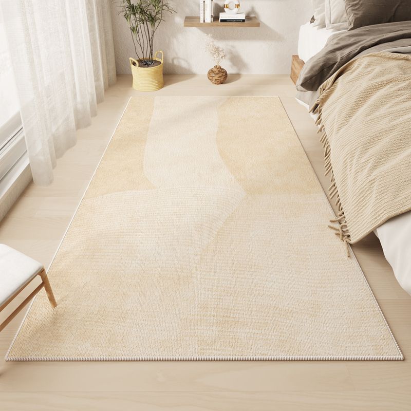 White Rhombus Rug Polyester Casual Rug Washable Rug for Living Room