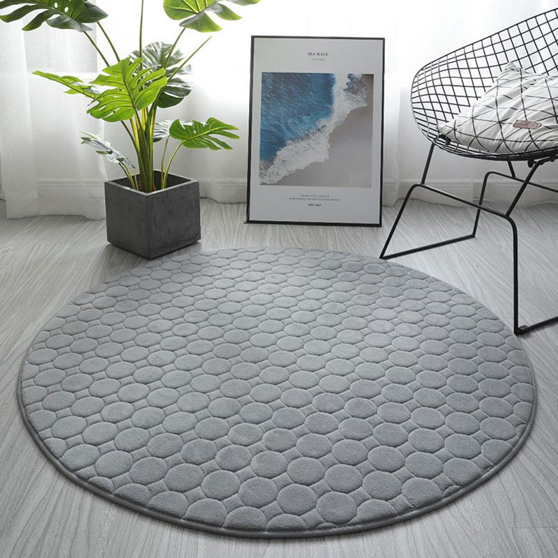 Chique woonkamer tapijt vaste kleur polyester gebied tapijt niet-slip achterste backing area tapijt