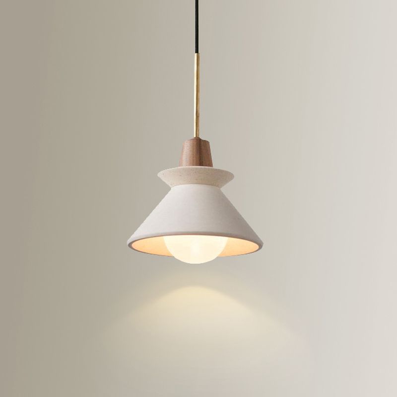 Lampade a sospensione del cemento bianco ciondolo sospensione contemporanea per soggiorno