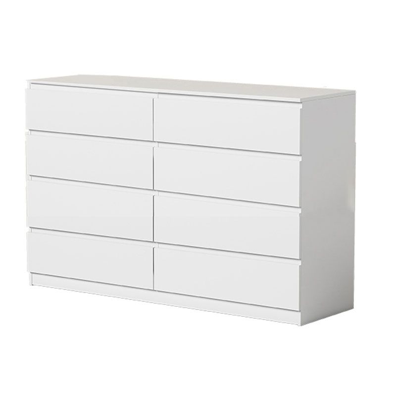 Modernism Horizontal Double Dresser Wood Storage Bachelor Chest for Home
