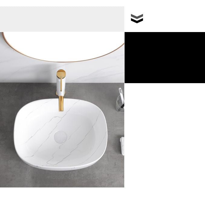 Classic Style Bathroom Sink Stainless Steel Dirt Resistant Bathroom Sink