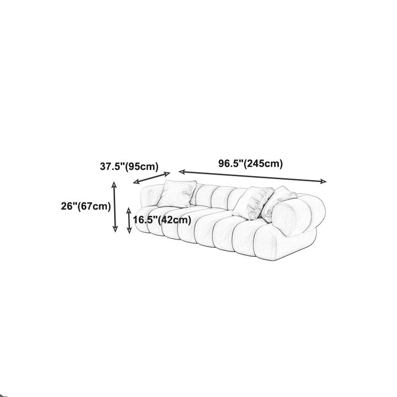Scandinavian Green Sofa with Tuxedo Arm and Sewn Pillow Back
