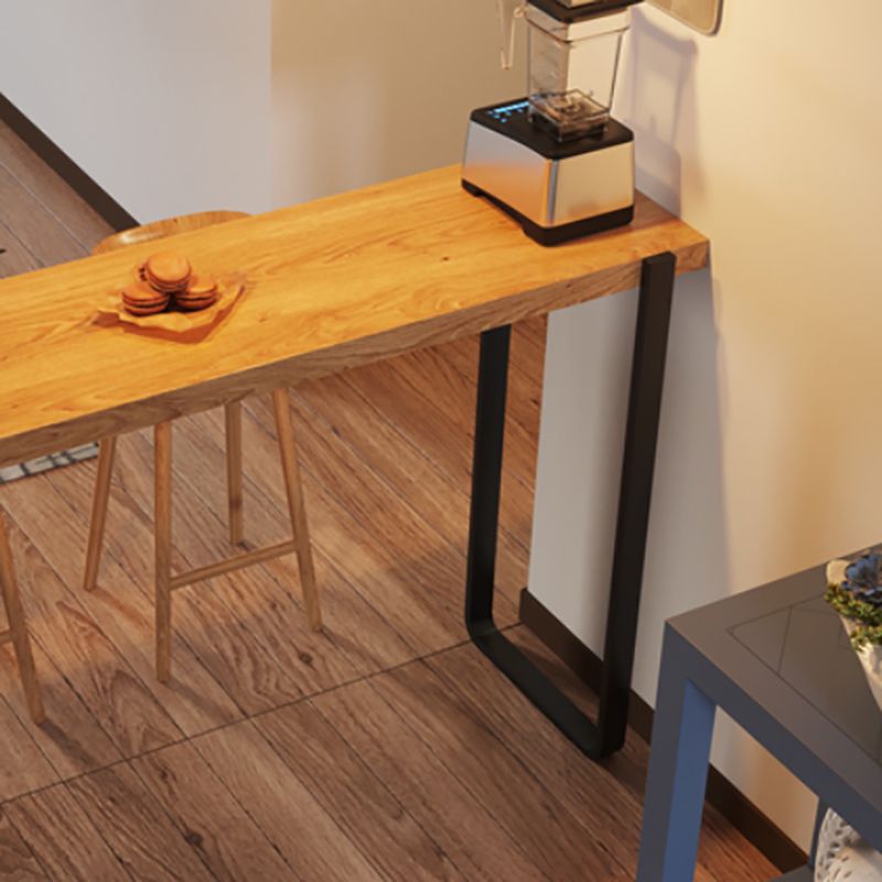 Rectangle Bar Table Set Modern 1/3 Pieces Solid Wood Counter Height Set