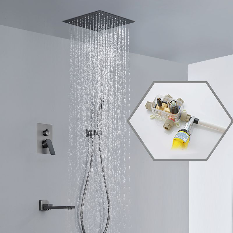 Modern Shower System Brass Temperature Control Ceiling Mounted Shower Faucet