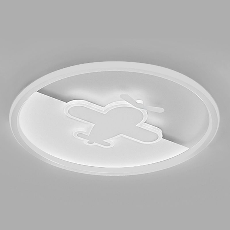 LED-plafondlamp van wit metaal, moderne stijl, inbouwlamp voor woonkamer