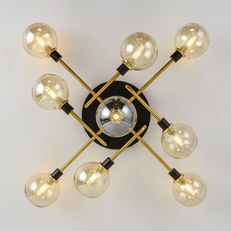 Nordic Luxury Flush Mount Illuminazione Illuminazione Creative Round Flush Mount Plafoniera per Camera da letto