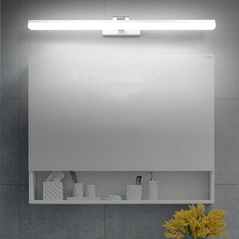 Modern Style Armed LED Wall Mounted Vanity Lights Metal Simple Bathroom Vanity Sconce