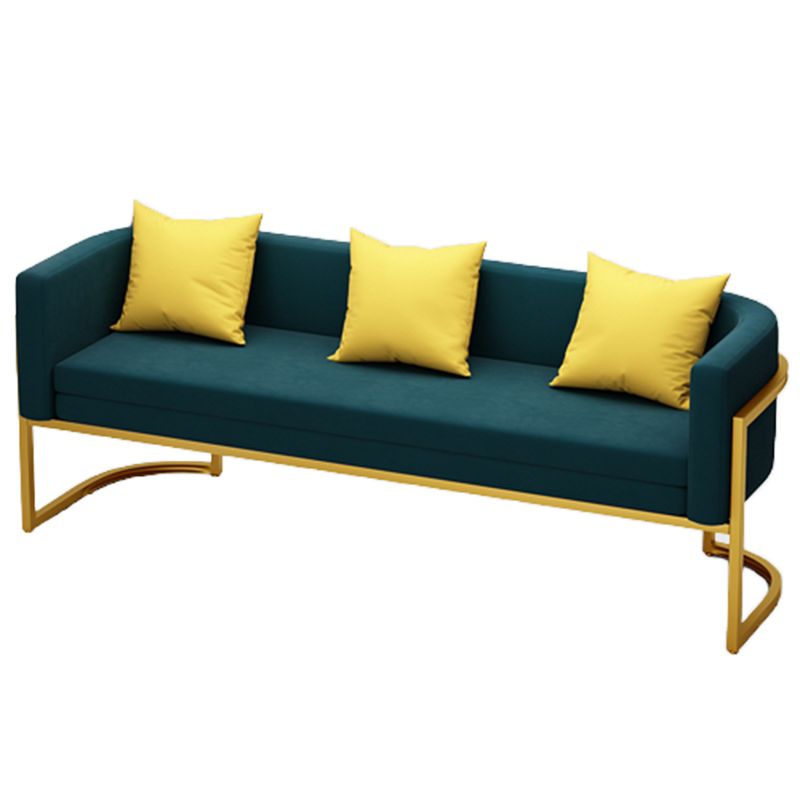 Tuxedo Arm Sofa 24.40" W x 29.52" H Velvet Sofa Standard Sofa