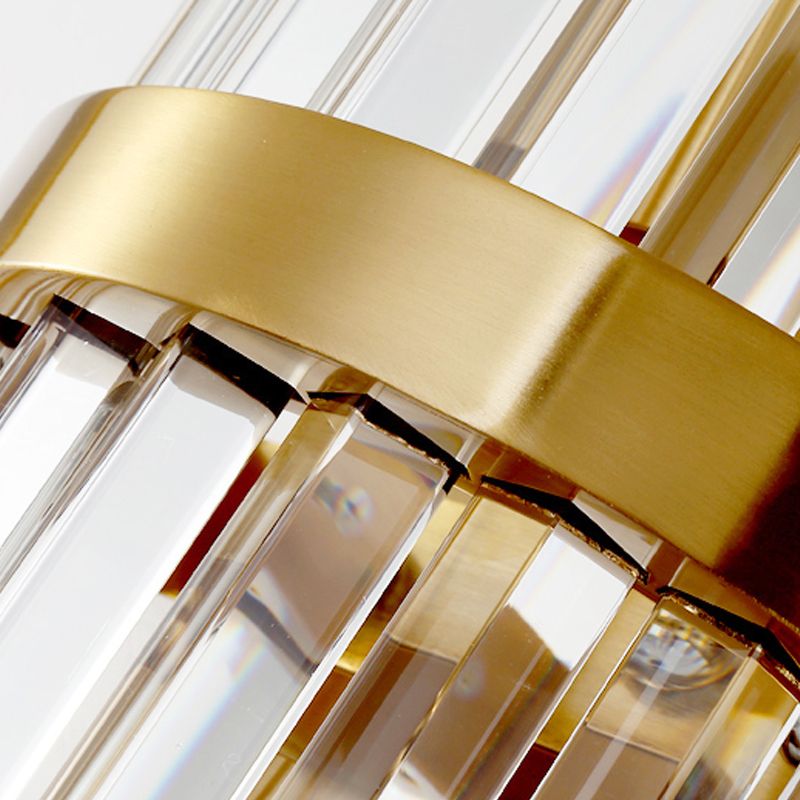 1/2 Heads Postmodern Wall Sconce Crystal Sconce Light Fixture for Living Room Bedroom