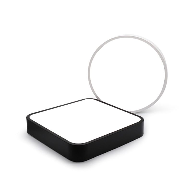 Lámparas de techo de montaje empotrado de estilo minimalista moderno, lámpara de techo empotrada de acrílico de 1 luz para sala de estar