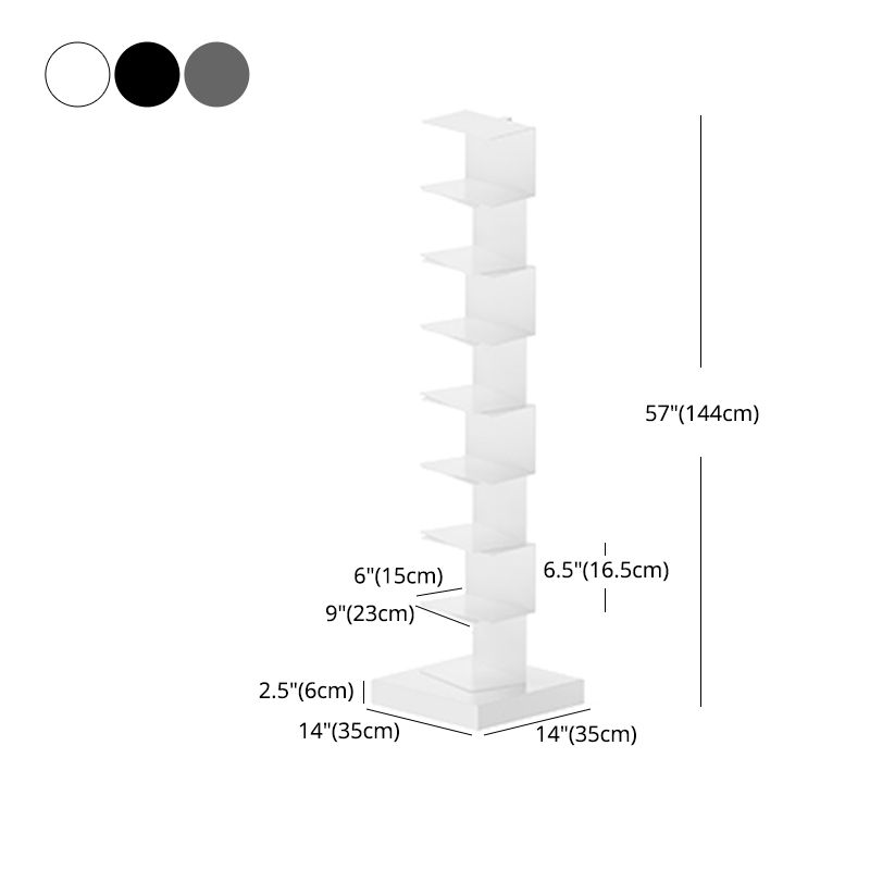 13.78"W Bookshelf Contemporary Style Invisible Bookcase for Home and Office