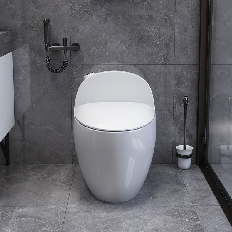 Floor Mount Flush Toilet Concealed Tank One-Piece Toilet with Slow Close Seat