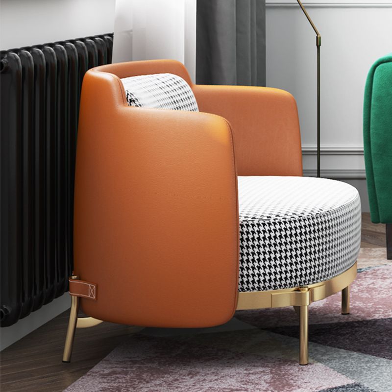 Barrel Chair 29.92" L x 29.52" W x 29.13" H Arms Included Barrel Accent Chair