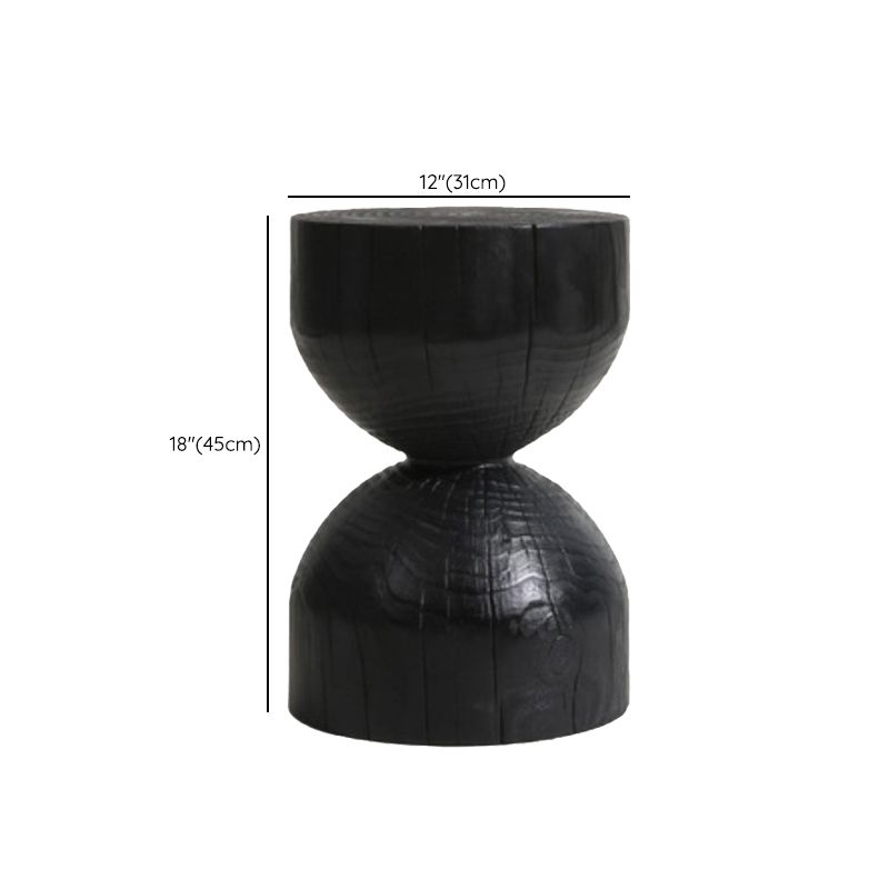 Industrial Solid Wood Furniture 1/5 Pcs Black Dining Room Table Set