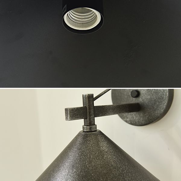 Illuminazione da parete in metallo Apparecchiatura ombreggiata per la parete industriale illuminazione per esterni