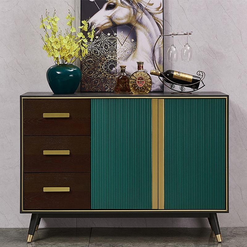 3-drawer Buffet Sideboard with Adjustable Shelving Modern Buffet Server