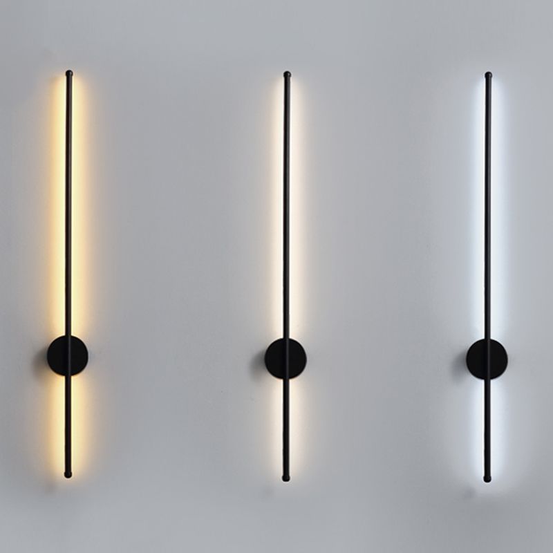 Lineare Form Metall Wandleuchten moderner Stil 1 Lichtwandbeleuchtung