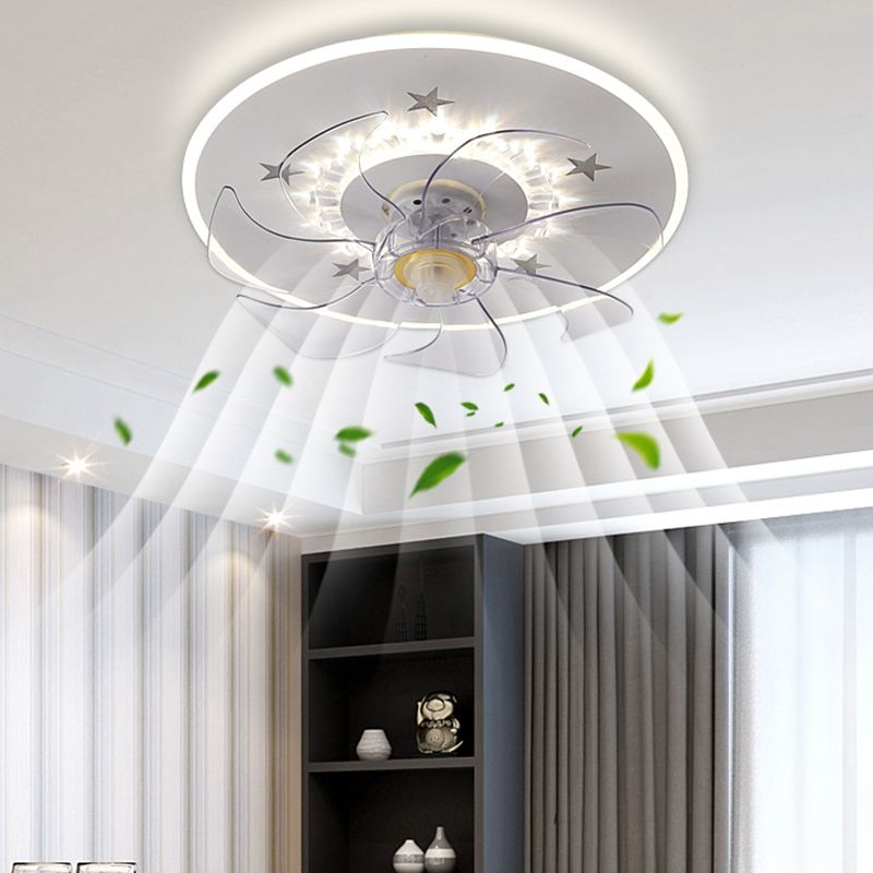 Modern Style Ceiling Fan Lighting Metal 2 Light Ceiling Fan Lighting for Bedroom