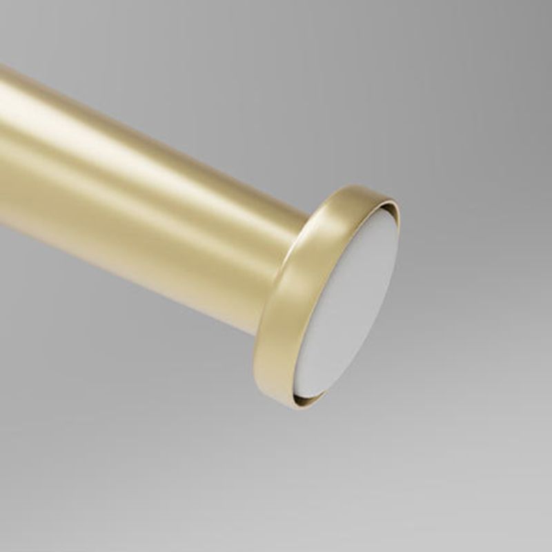 Glam Metal Barstool Fabric Counter Stool in Matte Finish for Indoor