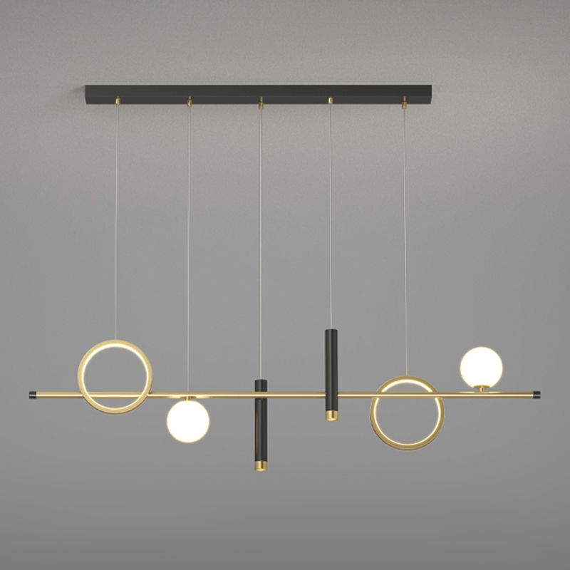 6-Light Contemporary Pendant Lights Geometry Metal Pendant Light Fixtures