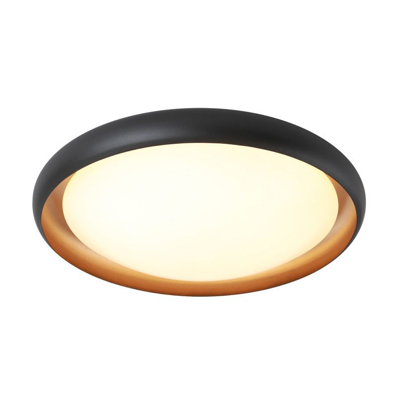 Moderne Minimalistische LED Flush Mount Aluminium Circular Ceiling-profiel met Acrylic Shade